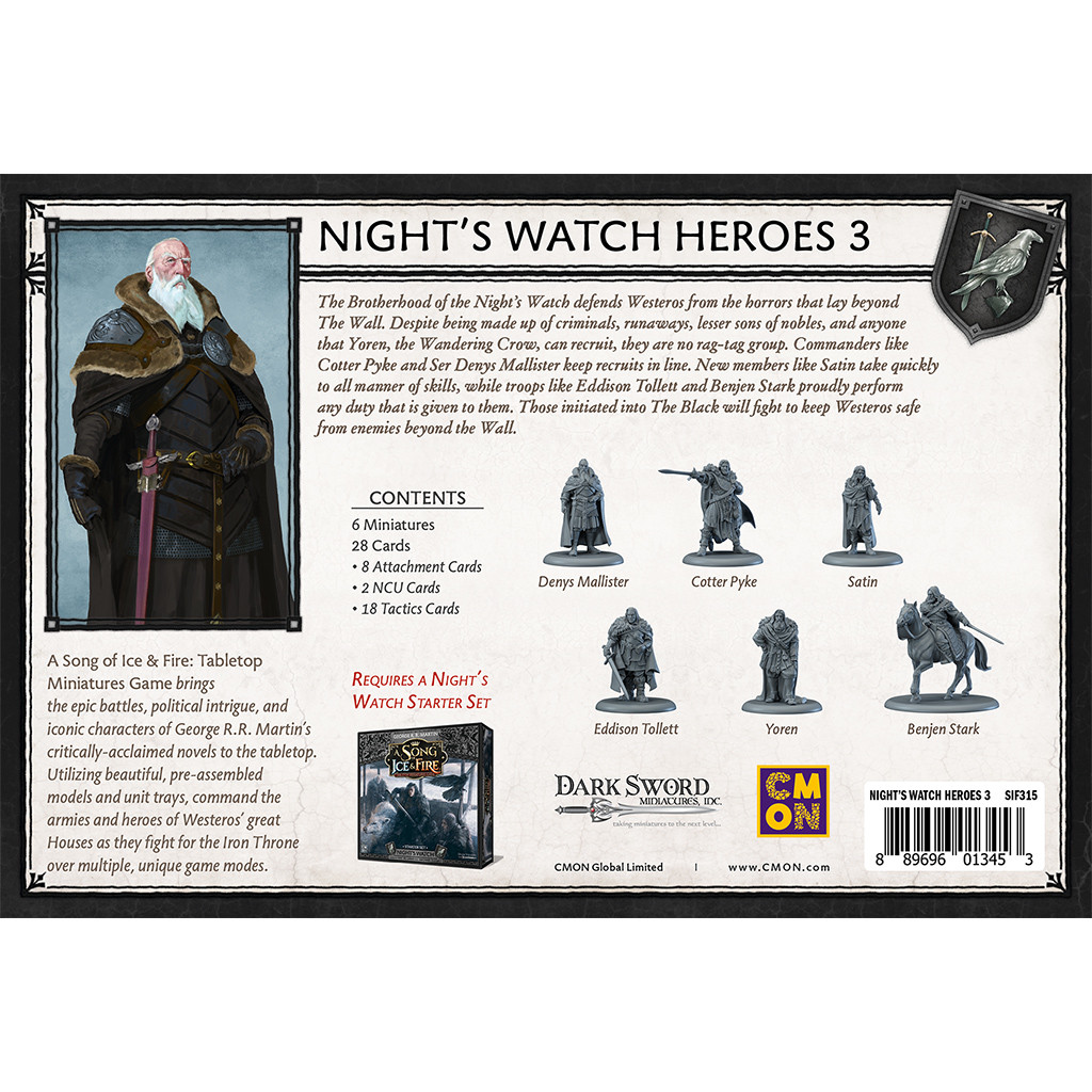 A Song of Ice and Fire : Tabletop Miniatures Game - Nights Watch Heroes #3